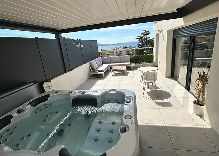 Apartamento L'hippy Chic Jacuzzi Superbe Vue étang De Thau